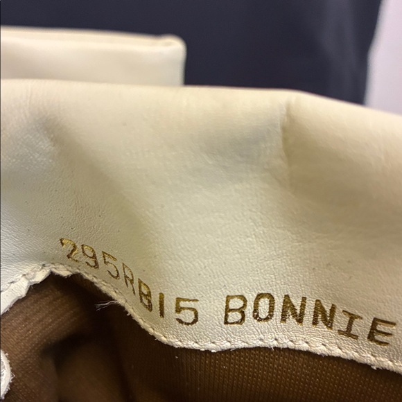 Vintage Cream Brazilian Leather Ankle Boots Size 6 - Picture 9 of 10